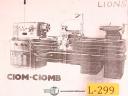 Lions-Lions C13M & C13MB, Engine Lathe, Instructions and Parts Manual-C10M-C10MB-C11M-C11MB-C13M-C13MB-01
